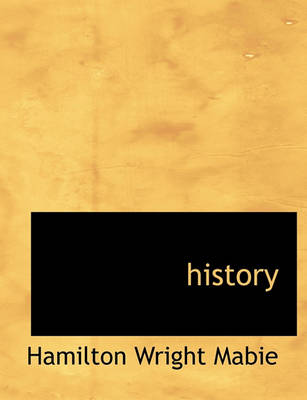 Book cover for History