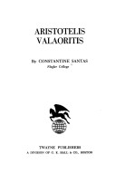 Book cover for Aristotelis Valaoritis