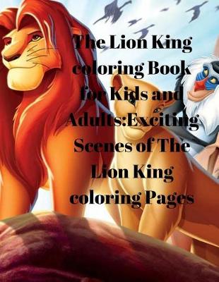 Book cover for The Lion King Coloring Book for Kids and Adults