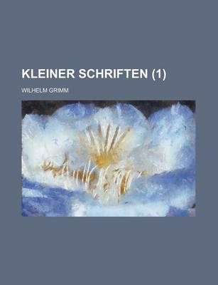 Book cover for Kleiner Schriften (1)