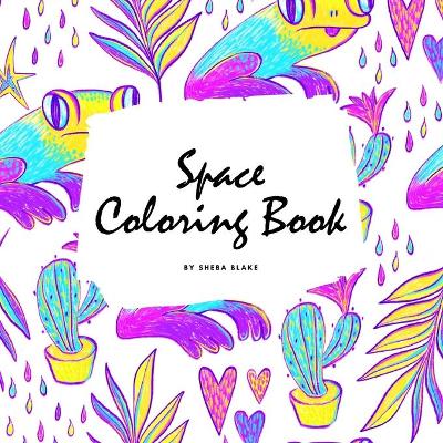 Book cover for Space Coloring Book for Adults (8.5x8.5 Coloring Book / Activity Book)