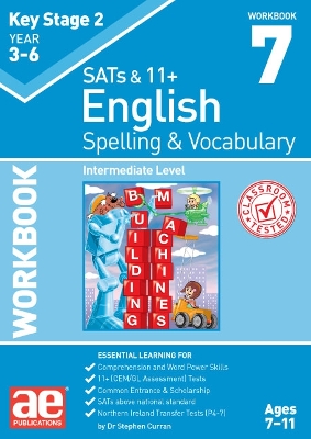 Book cover for KS2 Spelling & Vocabulary Workbook 7