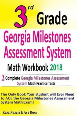 Cover of 3rd Grade Georgia Milestones Assessment System Math Workbook 2018