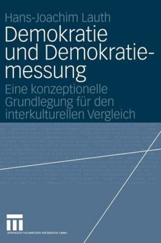 Cover of Demokratie Und Demokratiemessung