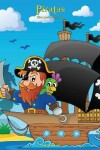 Book cover for Piratas libro para colorear 1