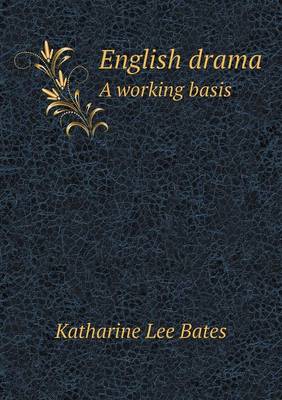 Book cover for English drama A working basis