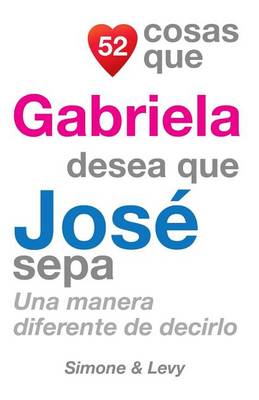 Cover of 52 Cosas Que Gabriela Desea Que José Sepa