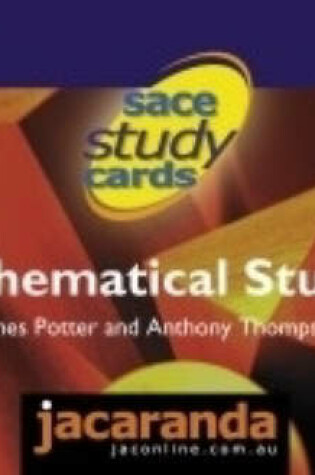Cover of Sace Study Cards Mathematical Studies