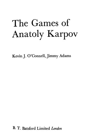 Cover of Games of Anatoly Karpov