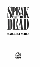 Book cover for Speak for the Dead