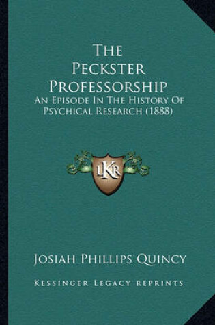 Cover of The Peckster Professorship