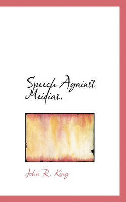 Book cover for Speech Against Meidias.