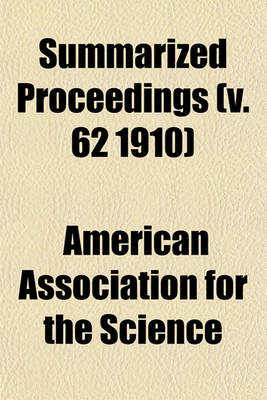 Book cover for Summarized Proceedings (V. 62 1910)