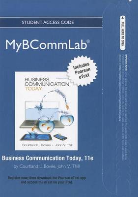 Book cover for NEW MyLab Business Communication with Pearson eText -- Access Card -- for Business Communication Today