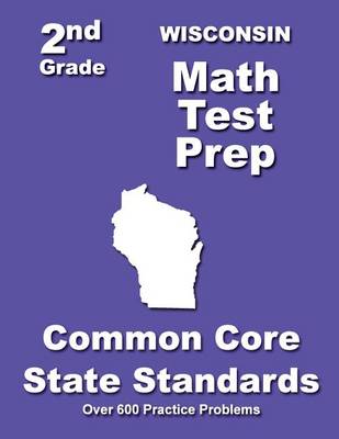 Book cover for Wisconsin 2nd Grade Math Test Prep