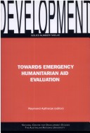 Book cover for Towards Emergency Humanitarian Aid Evaluation