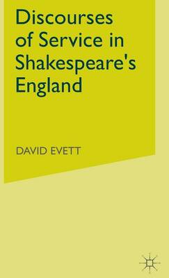 Cover of Discourses of Service in Shakespeare's England