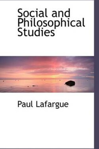 Cover of Social and Philosophical Studies