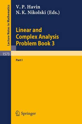 Cover of Linear and Complex Analysis Problem Book 3