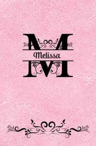 Cover of Split Letter Personalized Name Journal - Melissa