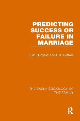 Cover of Early Sociology of Family V 9