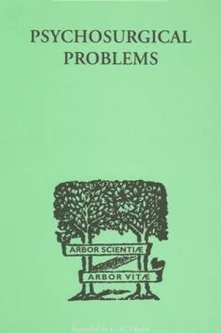 Cover of Psychosurgical Problems