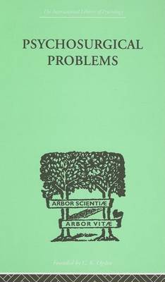 Book cover for Psychosurgical Problems