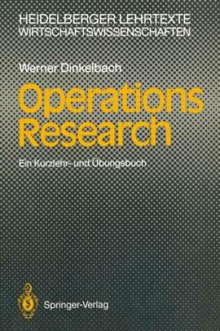 Cover of Operations Research