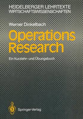 Book cover for Operations Research