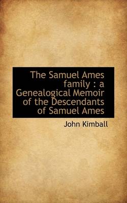 Book cover for The Samuel Ames Family