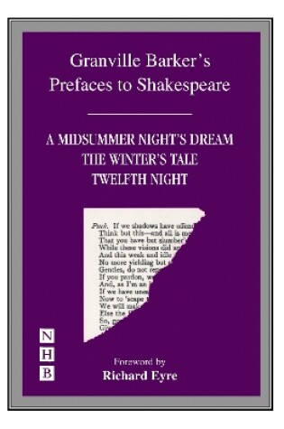 Cover of Prefaces to A Midsummer Night's Dream, The Winter's Tale & Twelfth Night