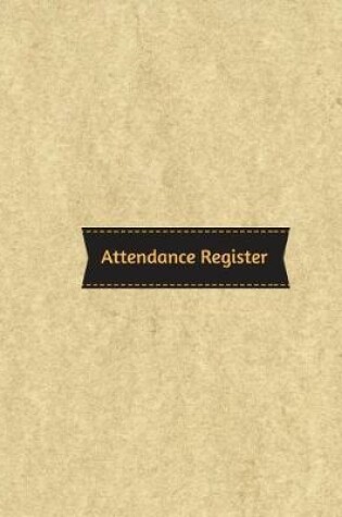 Cover of Attendance Register