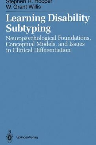 Cover of Learning Disability Subtyping