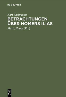 Book cover for Betrachtungen uber Homers Ilias