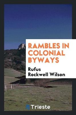 Book cover for Rambles in Colonial Byways