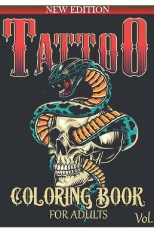 Cover of Tattoo Coloring Book for Adults