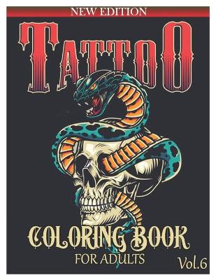 Book cover for Tattoo Coloring Book for Adults