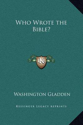 Book cover for Who Wrote the Bible?