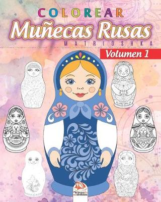 Book cover for Colorear Munecas Rusas 1 - Matrioshka