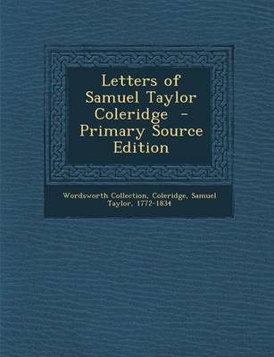 Book cover for Letters of Samuel Taylor Coleridge