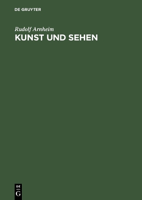 Book cover for Kunst und Sehen