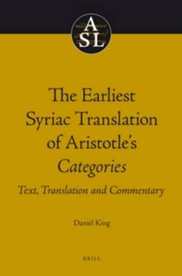 Cover of The Earliest Syriac Translation of Aristotle's Categories