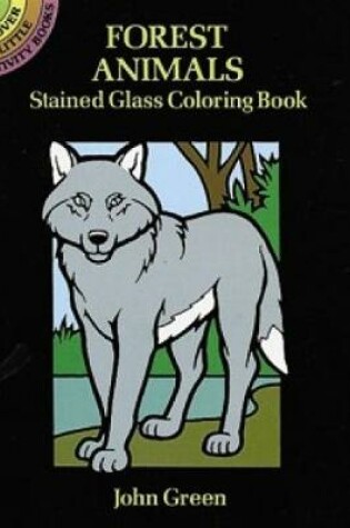 Cover of Forest Animals Stained Glass Colouring Book