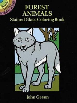 Cover of Forest Animals Stained Glass Colouring Book