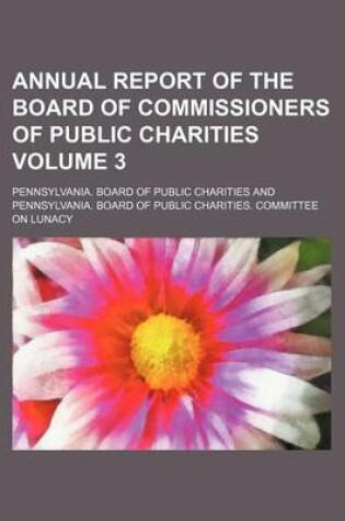 Cover of Annual Report of the Board of Commissioners of Public Charities Volume 3