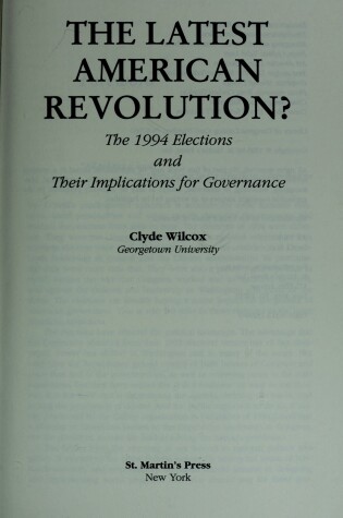 Cover of Latest American Revolution