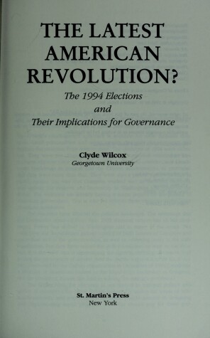 Book cover for Latest American Revolution