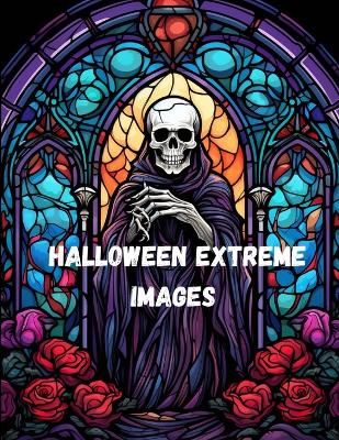 Book cover for Halloween Extreme Coloring Book