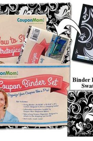 Cover of CouponMom.com Organizer Binder, Black and White Pattern Design