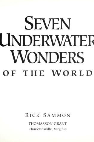 Cover of Seven Underwater Wonders World